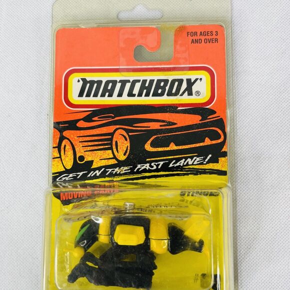 5 for $25| VTG 1996 Matchbox Yellow & Black Stinger #68 Bee Diecast Helicopter - Picture 3 of 6